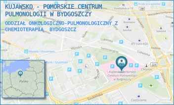 ODDZIAŁ ONKOLOGICZNO-PULMONOLOGICZNY Z CHEMIOTERAPIĄ - KUJAWSKO - POMORSKIE CENTRUM PULMONOLOGII W BYDGOSZCZY - SEMINARYJNA 1,  BYDGOSZCZ