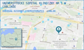 ODDZIAŁ DZIENNY CHEMIOTERAPII - UNIWERSYTECKI SZPITAL KLINICZNY NR 1 W LUBLINIE - STANISŁAWA STASZICA 16, LUBLIN