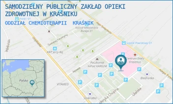 ODDZIAŁ CHEMIOTERAPII - SAMODZIELNY PUBLICZNY ZAKŁAD OPIEKI ZDROWOTNEJ W KRAŚNIKU - CHOPINA 13, KRAŚNIK