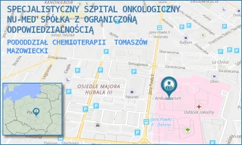 PODODDZIAŁ CHEMIOTERAPII - SPECJALISTYCZNY SZPITAL ONKOLOGICZNY NU-MED SPÓŁKA Z OGRANICZONĄ ODPOWIEDZIALNOŚCIĄ - UL. JANA PAWŁA II 35,  TOMASZÓW MAZOWIECKI