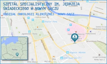 ODDZIAŁ ONKOLOGII KLINICZNEJ - SZPITAL SPECJALISTYCZNY IM. JĘDRZEJA ŚNIADECKIEGO W NOWYM SĄCZU - UL. MŁYŃSKA 5, NOWY SĄCZ