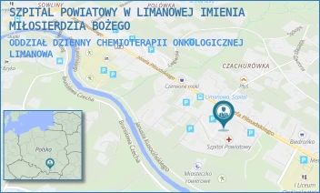 ODDZIAŁ DZIENNY CHEMIOTERAPII ONKOLOGICZNEJ - SZPITAL POWIATOWY W LIMANOWEJ IMIENIA MIŁOSIERDZIA BOŻEGO - UL. JÓZEFA PIŁSUDSKIEGO 61, LIMANOWA