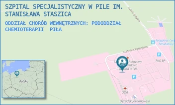 ODDZIAŁ CHORÓB WEWNĘTRZNYCH: PODODDZIAŁ CHEMIOTERAPII - SZPITAL SPECJALISTYCZNY W PILE IM. STANISŁAWA STASZICA - RYDYGIERA 1, PIŁA