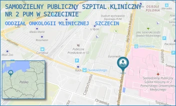 ODDZIAŁ ONKOLOGII KLINICZNEJ - UNIWERSYTECKI SZPITAL KLINICZNY NR 2 PUM W SZCZECINIE - POWSTAŃCÓW WLKP. 72,  SZCZECIN